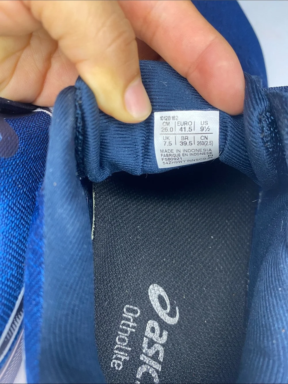 Asics breathable mesh
